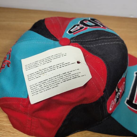 Vintage Rare Coca Cola 1994 Coke Drew Pearson Soda Promo Swirl Hat Snapback - Picture 7 of 15